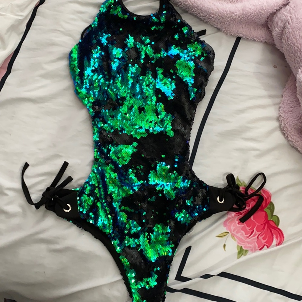 Sequin one piece